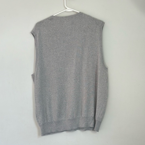 Ralph Lauren Gray V-Neck Vest Pima Cotton - Picture 2 of 5